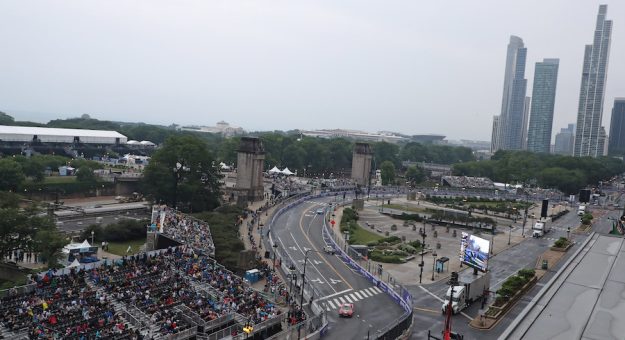 July 02, 2023: during action at the Chicago Street Course in Chicago, IL. (HHP/Tom Copeland)