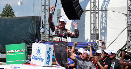 Crews Ends Love’s Streak, Wins ARCA At Springfield