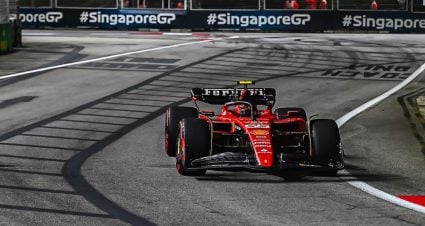 Ferrari Sweeps Singapore Practice