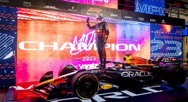 Formula 1: Max Verstappen celebrates 3rd championship with Qatar Grand Prix  win