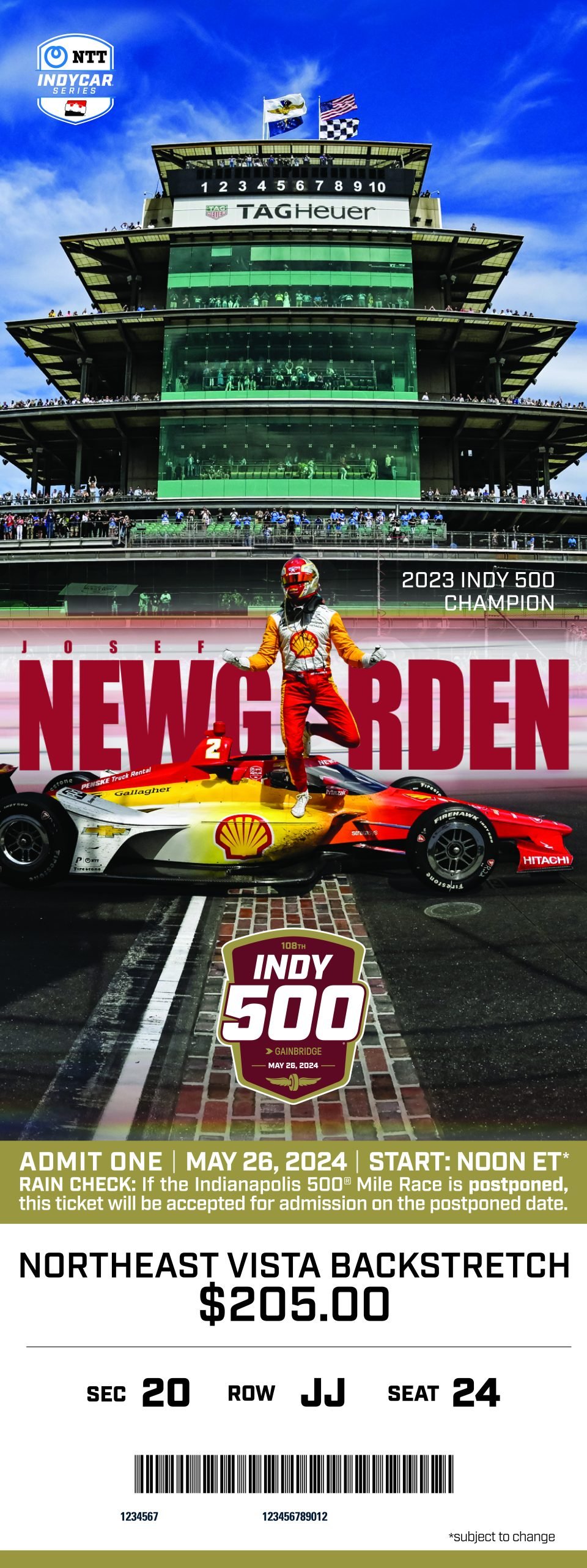 108th Indianapolis 500 Ticket Image Unveiled SPEED SPORT