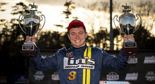 Visit The return of a legend: Jake Johnson brings Ole Blue back to Victory Lane during Granite State Derby page