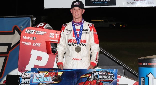 Daison Pursley Wins At Beloit Ks. Usac Midgets , Jeff Taylor Photo