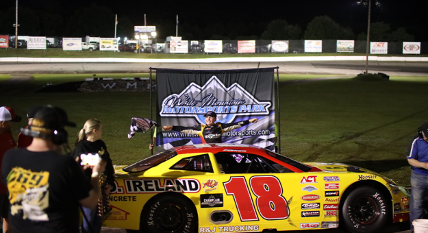 Visit Kaiden Fisher Scores First White Mountain Late Model Win page