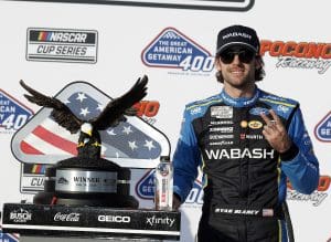 July 14, 2024: NASCAR races at the Pocono Raceway in Pocono, PA. (HHP/Andrew Coppley)