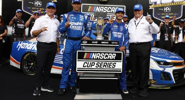 Visit How Kyle Larson’s IMS Win Came Full Circle For Hendrick Motorsports page