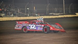 October 07, 2023: World of Outlaw Late Models at Fairbury American Legion Speedway in Fairbury, Illinois. (JNP/Jacy Norgaard)