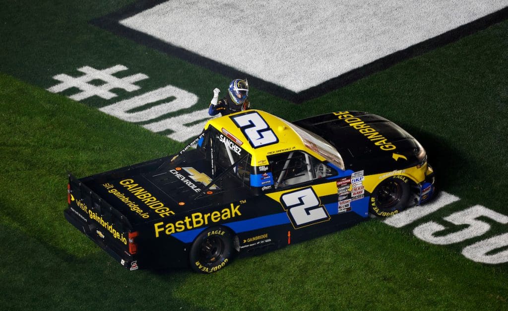 February 16, 2024: The Craftsman Truck Series races at Daytona International Speedway in Daytona, FL. (HHP/Tom Copeland)