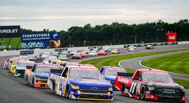 July 12, 2024: NASCAR races at the Pocono Raceway in Long Pond, Pennsylvania. (HHP/Chris Owens)