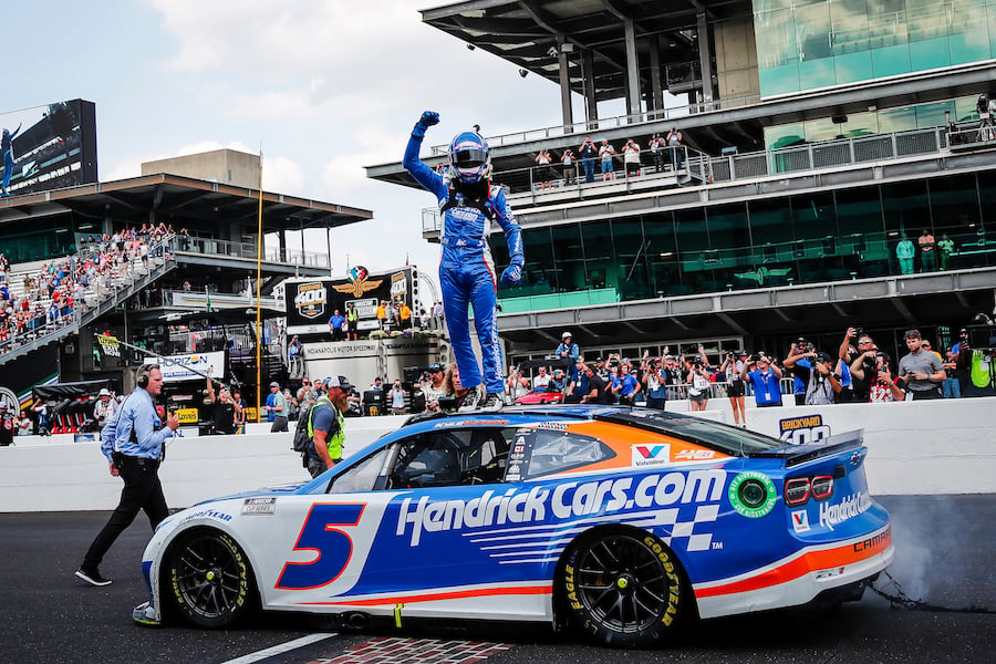 July 21, 2024: NASCAR races at the Indianapolis Raceway Park in Indianapolis, IN. (HHP/David Graham)