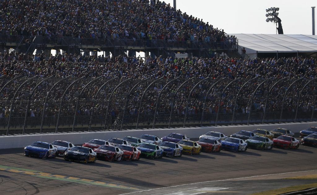 June 16, 2024: NASCAR races at the Iowa Speedway in Newton, IA. (HHP/Andrew Coppley)