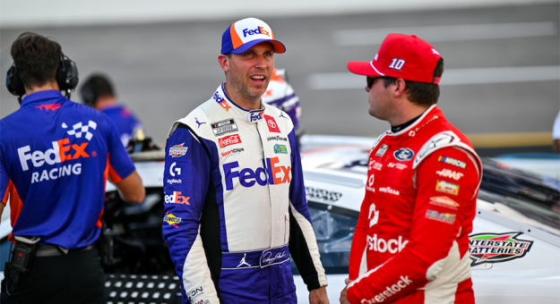 Visit Rain Cancels Qualifying, Hamlin On Michigan Cup Series Pole page