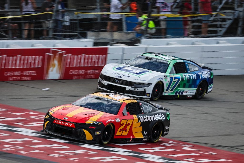 August 18, 2024: NASCAR races at the Michigan International Speedway in Brooklyn, MI. (HHP/David Graham)