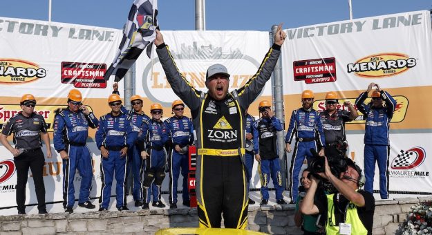 August 25, 2024: NASCAR races at the the Milwaukee Mile in Milwaukee, WI. (HHP/Andrew Coppley)