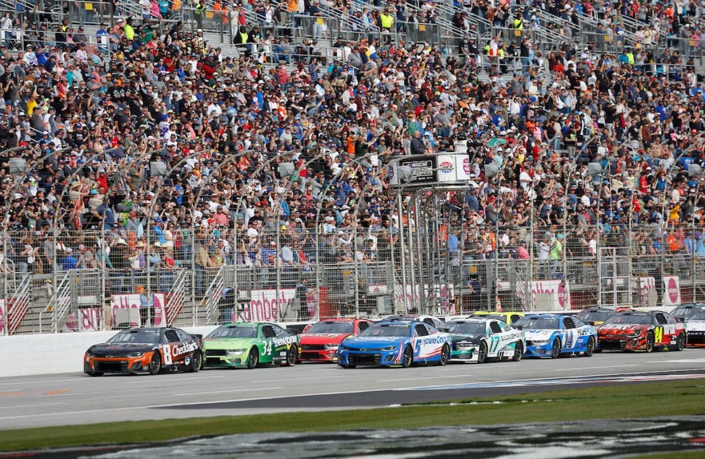 February 25, 2024: 

NASCAR races at Atlanta Motor Speedway in Hampton, GA. (HHP/Harold Hinson)