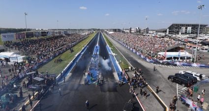 Rain & Wind Stops Friday NHRA Drills