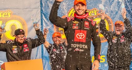 Tanner Gray Holds On For Thrilling Kansas ARCA Win