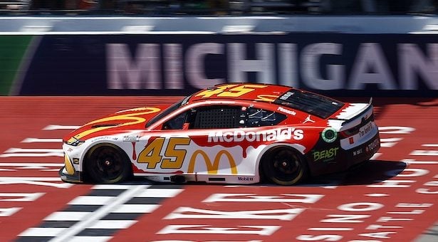 August 19, 2024: NASCAR races at the Michigan International Raceway in Brooklyn, MI. (HHP/Andrew Coppley)