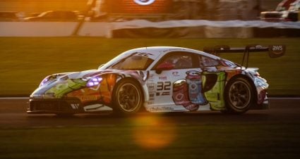 Porsche Speeds During Indy 8-Hour Drills