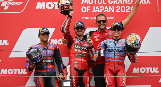 Visit Bagnaia Rides To Winning Wave In Japan page