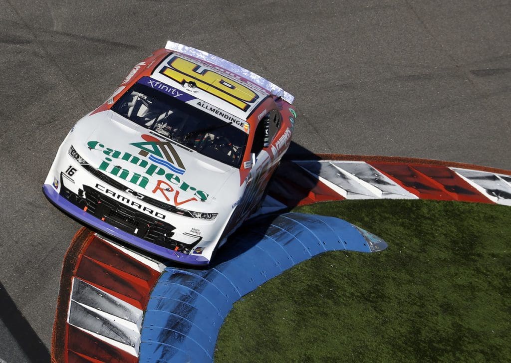 October 12, 2024: NASCAR races at the Charlotte Motor Speedway in Charlotte, NC. (HHP/Andrew Coppley)