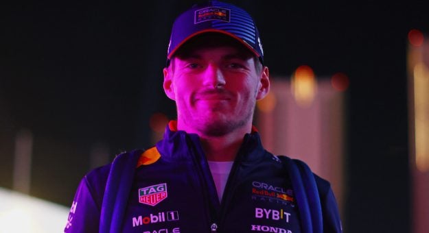 LAS VEGAS, NEVADA - NOVEMBER 20: Max Verstappen of the Netherlands and Oracle Red Bull Racing walks in the Paddock during previews ahead of the F1 Grand Prix of Las Vegas at Las Vegas Strip Circuit on November 20, 2024 in Las Vegas, Nevada. (Photo by Mark Thompson/Getty Images) // Getty Images / Red Bull Content Pool // SI202411210026 // Usage for editorial use only // | Getty Images