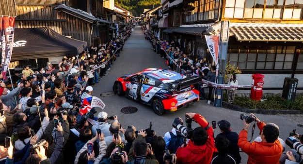 Thierry Neuville (BEL) Martijn Wydaeghe (BEL) Of team HYUNDAI SHELL MOBIS WORLD RALLY TEAM   seen  during the  World Rally Championship Japan in Toyota city, Japan on  23,November. 2024 // Jaanus Ree / Red Bull Content Pool // SI202411230340 // Usage for editorial use only //